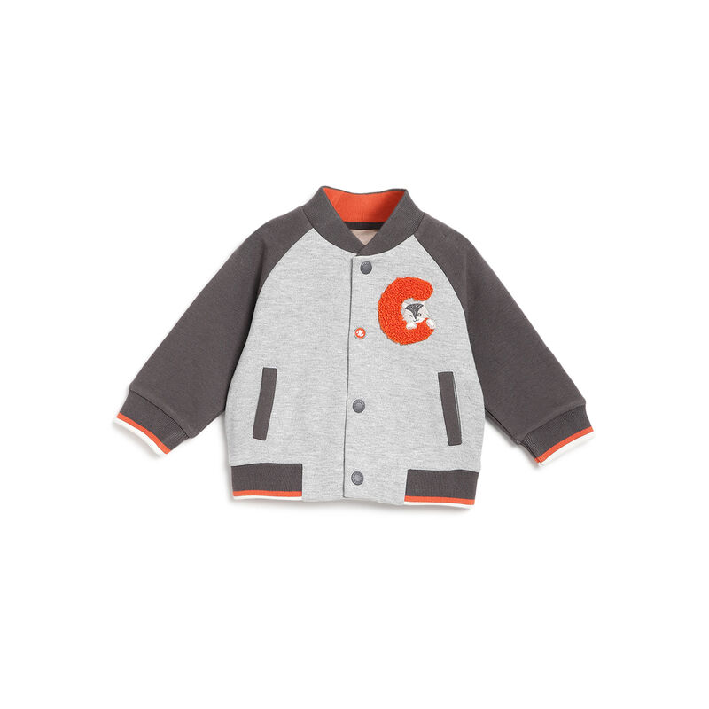 Boys Medium Grey Applique Sweatshirt image number 0